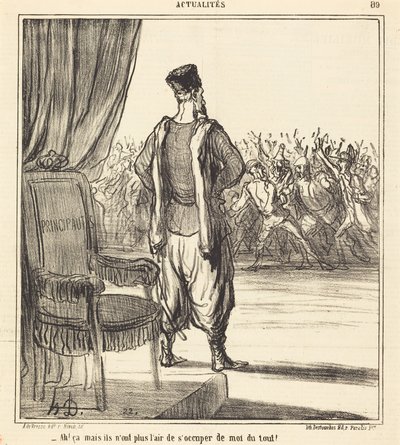 Ah! että... he eivät näytä välittävän minusta enää tekijältä Honoré Daumier