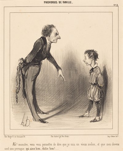 Ah! Hirviö, te julkeatte... tekijältä Honoré Daumier