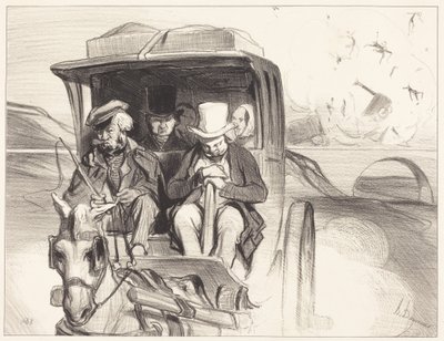 No mennään... hitto vie, ajuri... tekijältä Honoré Daumier