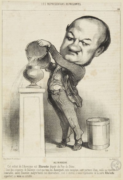 "Altaroche" tekijältä Honoré Daumier