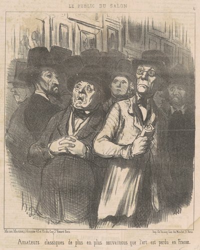 Klassiset amatöörit... vakuuttunut... tekijältä Honoré Daumier