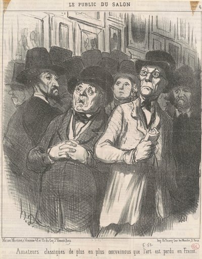 Vakuutetut klassisen harrastajat tekijältä Honoré Daumier