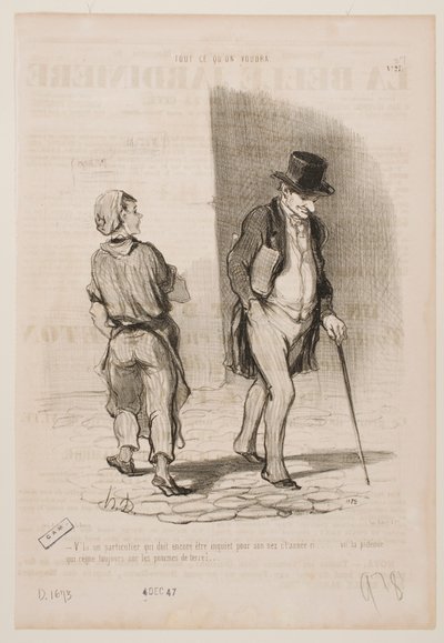Taas yksi, jonka täytyy tänä vuonna olla huolissaan nenästään… tekijältä Honoré Daumier
