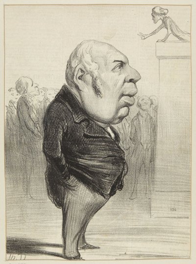 "Berryer" tekijältä Honoré Daumier
