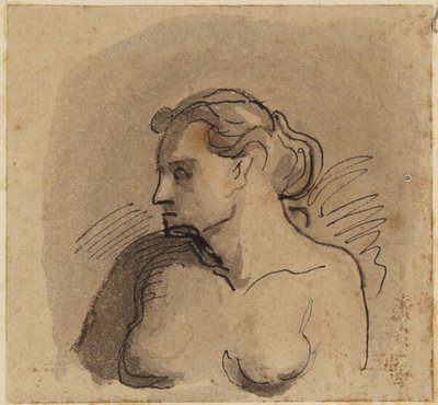 Naisen rintakuva tekijältä Honoré Daumier
