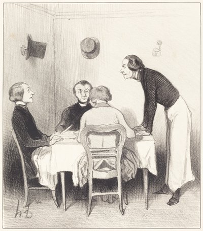 ravintola porkkana tekijältä Honoré Daumier