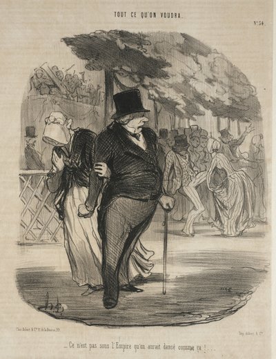 Keisarikunnan aikana ei olisi tanssittu noin!... tekijältä Honoré Daumier