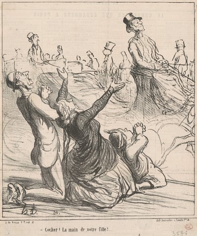 Tarkistaa! Tyttäremme käsi! tekijältä Honoré Daumier