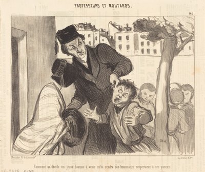 Miten päätät nuoren miehen tulla... tekijältä Honoré Daumier