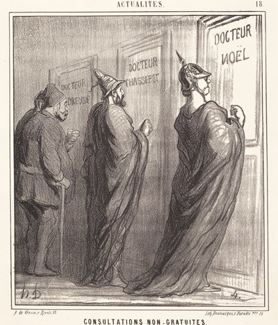 Konsultaatiot eivät ole ilmaisia tekijältä Honoré Daumier