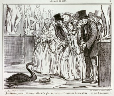Se, mikä tänä vuonna saa veistosnäyttelyssä selvästi eniten suosiota... / 4. tekijältä Honoré Daumier