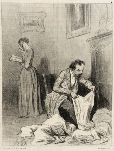 Siitä lähtien kun Virginie sai seitsemännen kunniamaininnan ... tekijältä Honoré Daumier