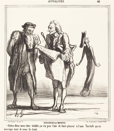 Dialogi kuolleista tekijältä Honoré Daumier