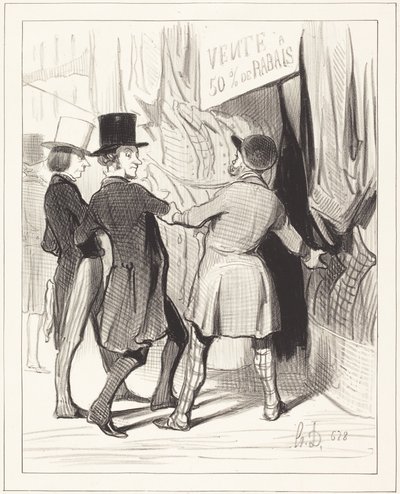 Syökää herrat... tässä on upeita... tekijältä Honoré Daumier