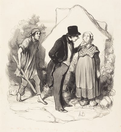 Olisiko miehesi kateellinen... tekijältä Honoré Daumier
