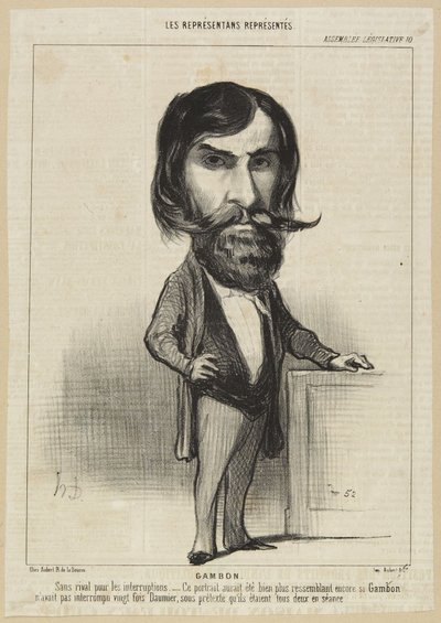 "Gambon" tekijältä Honoré Daumier