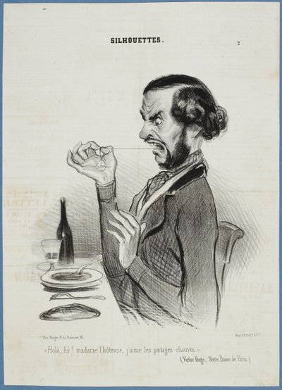 Odottakaa! Tarjoilijatar, pidän vihanneksista sileäksi ajeltuina. tekijältä Honoré Daumier