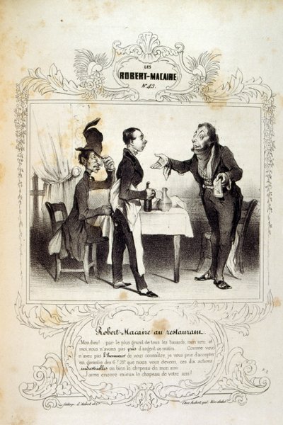 Ideat ja legendat Philipon otsikolla Les Cent ja Robert Macaire. tekijältä Honoré Daumier