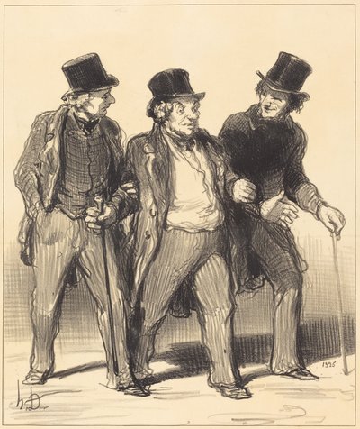 Minusta tuntuu, että näen... kuonokopattoman... koiran!... tekijältä Honoré Daumier