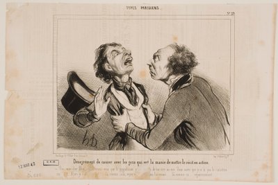 Ihmisten kanssa puhumisen hankaluus... tekijältä Honoré Daumier