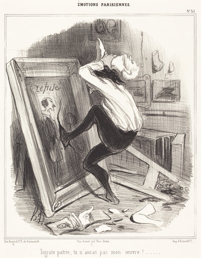 Kiittämätön isänmaa, sinä et saa teostani!... tekijältä Honoré Daumier