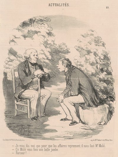 Sanon teille, että... tarvitsemme herra Molén... tekijältä Honoré Daumier