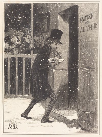 Funambules-teatterin näyttelijä tekijältä Honoré Daumier