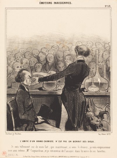 Suuren kemistin ystävyys... tekijältä Honoré Daumier