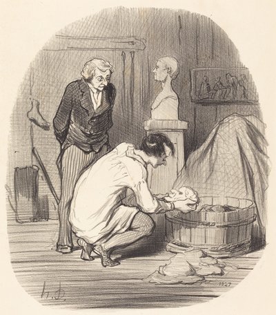 Taiteilija - Siinä se!... tekijältä Honoré Daumier