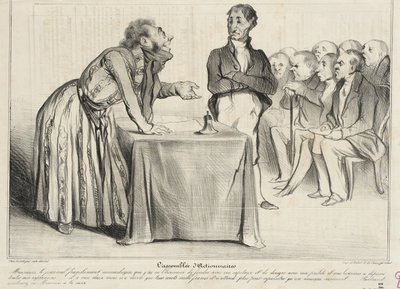 Osakkeenomistajien kokous tekijältä Honoré Daumier