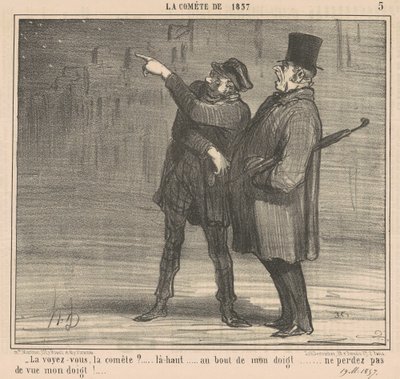 Näetkö komeetan? ... Siellä ... tekijältä Honoré Daumier