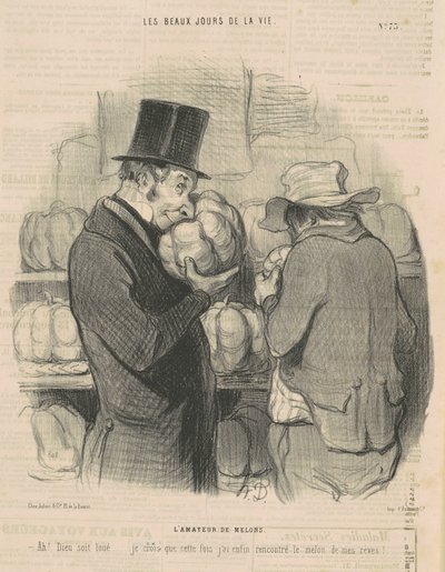 Melonin rakastaja tekijältä Honoré Daumier