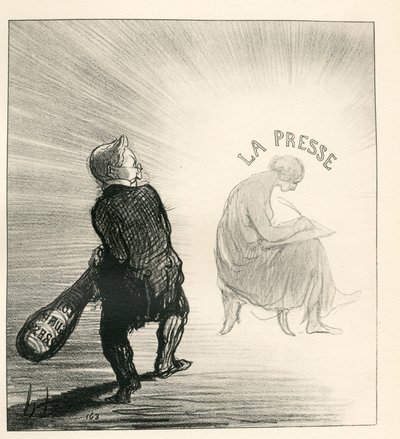 Le Charivari, Satiirinen mustavalkoisessa tekijältä Honoré Daumier
