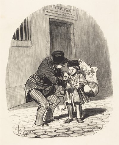Ulkoilupäivä tekijältä Honoré Daumier