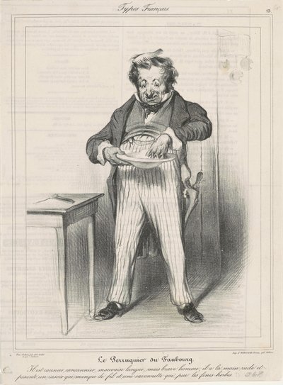 Faubourgin peruukkivalmistaja tekijältä Honoré Daumier
