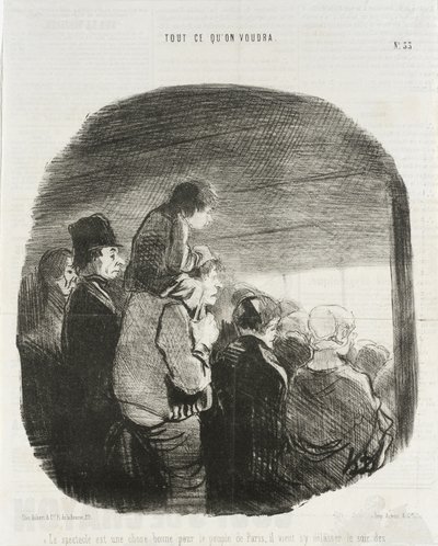 Esitys on hyvä asia Pariisin kansalle... tekijältä Honoré Daumier