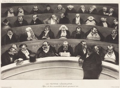 Lainsäädännöllinen vatsa tekijältä Honoré Daumier