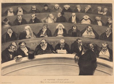 Lainsäädännöllinen vatsa tekijältä Honoré Daumier
