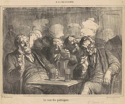politiikan kulma tekijältä Honoré Daumier