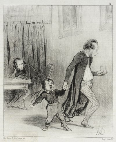 Sinisukat (kuvasarja) tekijältä Honoré Daumier