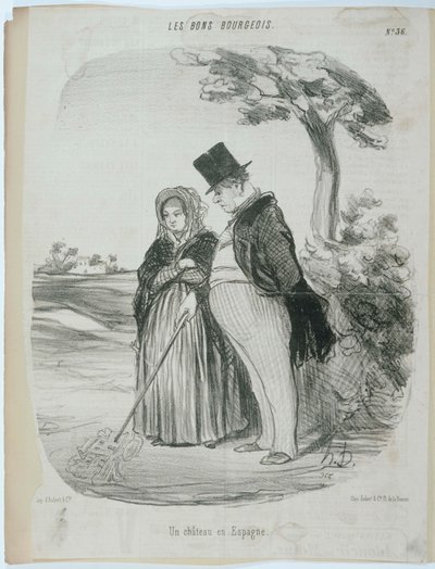 Chateau ja Espagne tekijältä Honoré Daumier