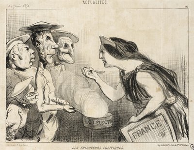 Poliittiset juonittelijat tekijältä Honoré Daumier