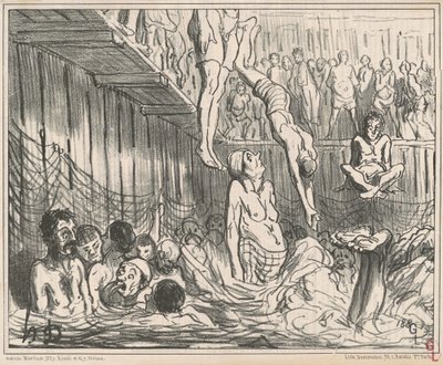 Neljän pennin kylpylä tekijältä Honoré Daumier