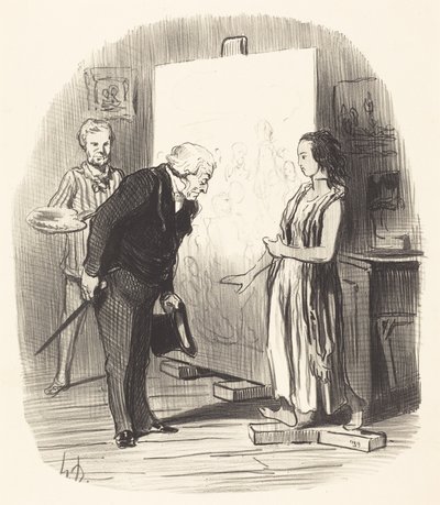 Rouva, minulla on suuri kunnia! tekijältä Honoré Daumier