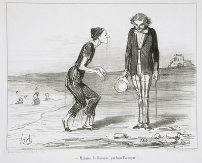 Rouva paronitar, minulla on todellakin kunnia! tekijältä Honoré Daumier