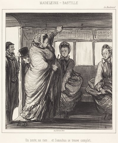 Madeleine-Bastille tekijältä Honoré Daumier