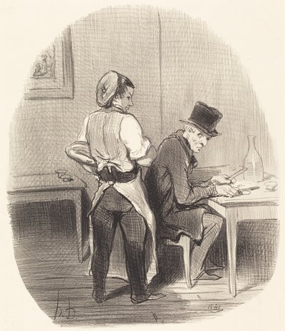 Mutta herra, vakuutan teille, että se on... vasikanlihaa!... tekijältä Honoré Daumier