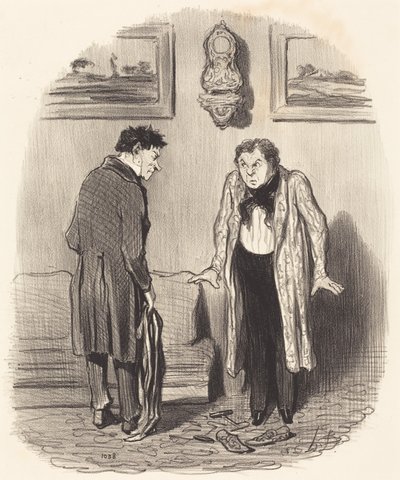 Mutta kun sanon teille, etten pysty liikuttamaan jalkojani... tekijältä Honoré Daumier