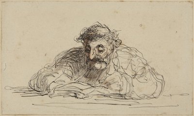 Lukeva mies tekijältä Honoré Daumier