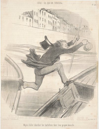 Keinot noutaa barbels omassa kodissaan tekijältä Honoré Daumier
